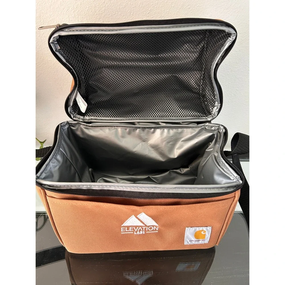 Carhartt Vertical Lunch Cooler Bag Brown Elevation Labs Insulated Lunch Box
